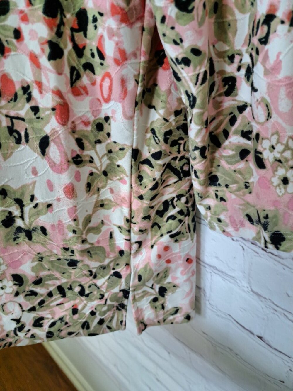Cathy Abstract Floral Print Comfy Top Blouse Size Small - Picture 4 of 11